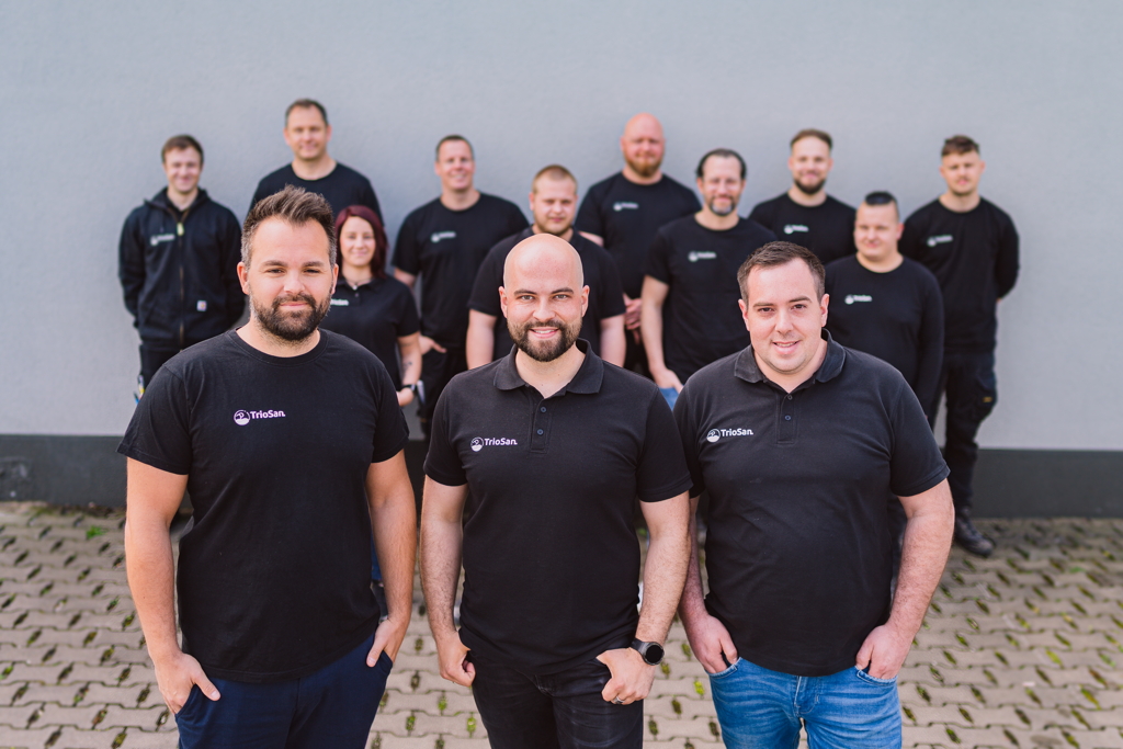 Die drei Geschäftsführer von TrioSan GmbH, Hannover. Christoph Mach, Mitte